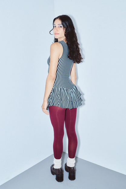Fashion Brand Company Striped Mini Romper