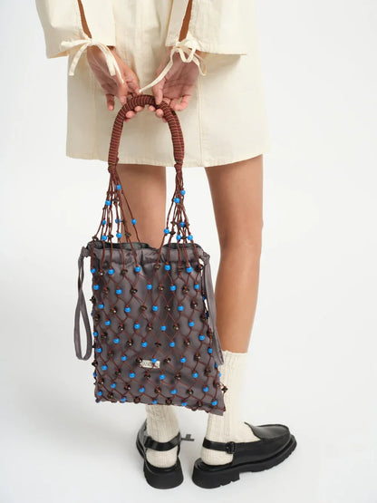 Tanchen Large 8/8 Bag | Blue + Marine