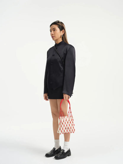 Tanchen Small 8/8 Bag | Red + Red