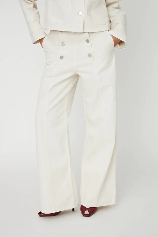 Stella Nova Sailor Pants | Almost White