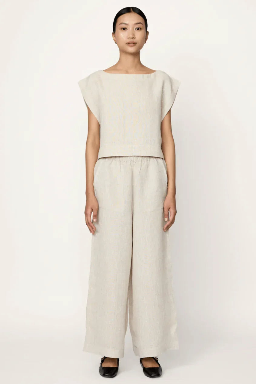 Laude the Label Everyday Pant | Ivory Cotton