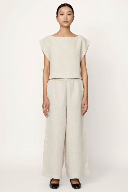 Laude the Label Everyday Pant | Ivory Cotton