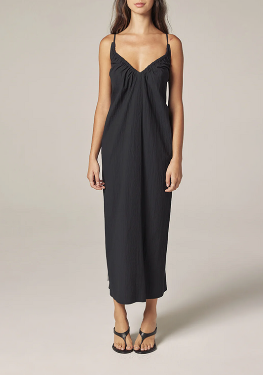 Amente Front Shirring Dress