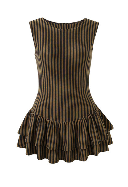 Fashion Brand Company Striped Mini Romper