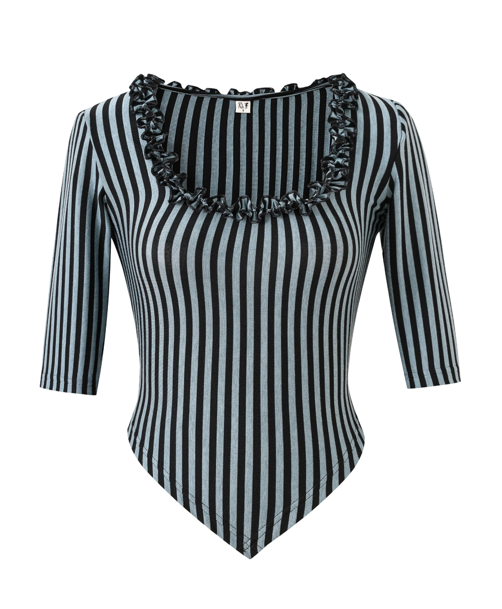 Fashion Brand Company Ruffled Scoop Neck Crop Top