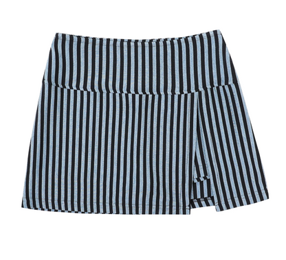 Fashion Brand Company Striped Mini Skort