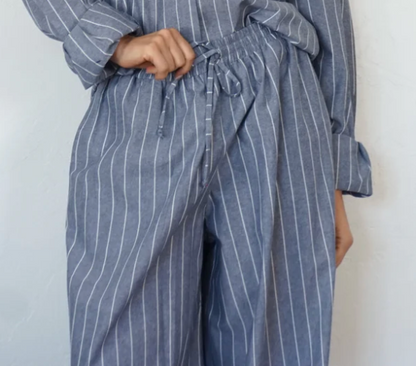 Shop Shani Lou Pants | Pinstripe
