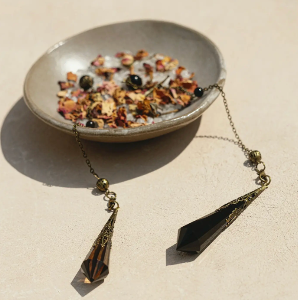 Cedar and Myrrh Crystal Divination Pendulum