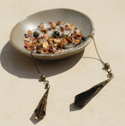 Cedar and Myrrh Crystal Divination Pendulum