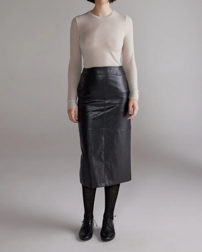 Amente Vegan Leather Pencil Skirt
