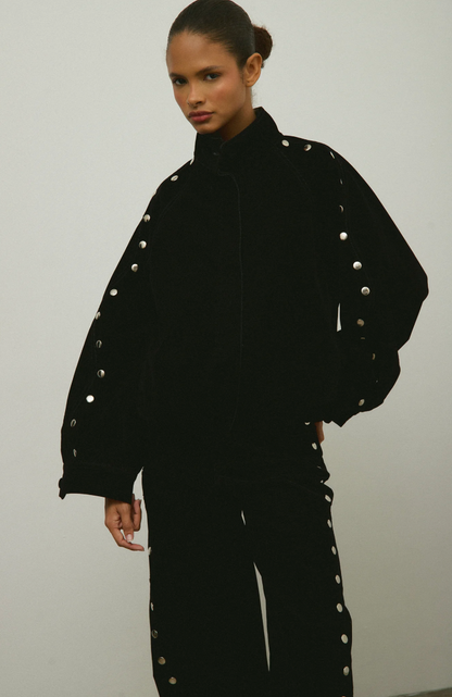 Sixxta Black Bomber Jacket