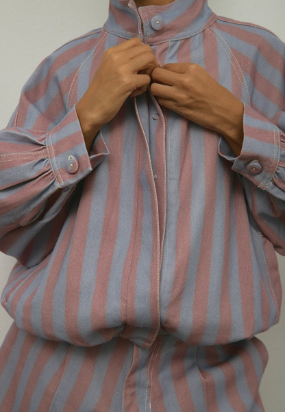 Sixxta Sky Pink Bomber Jacket