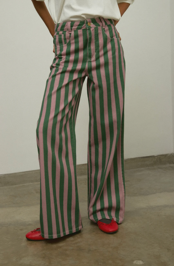 Sixxta Garden Wide-Leg Jeans
