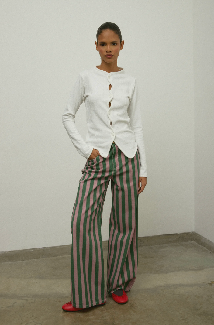 Sixxta Garden Wide-Leg Jeans