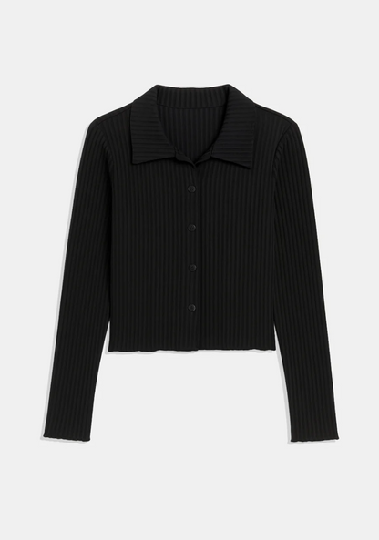 Rita Row Ribbed Pike Top