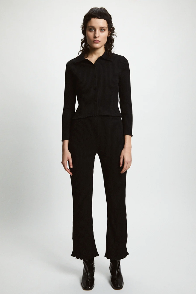 Rita Row Ribbed Pike Top