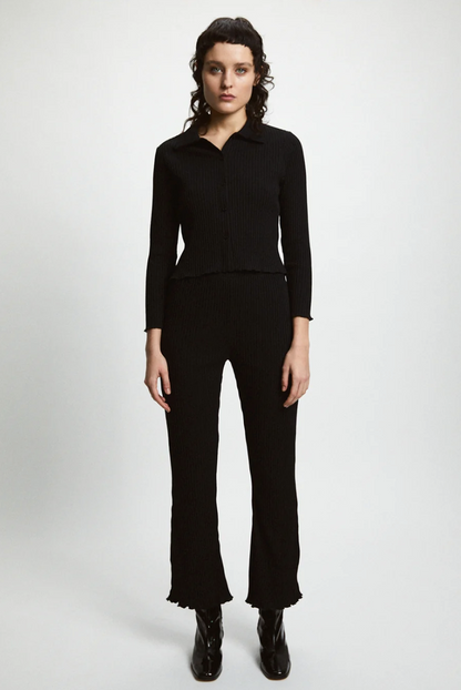 Rita Row Ribbed Pike Top