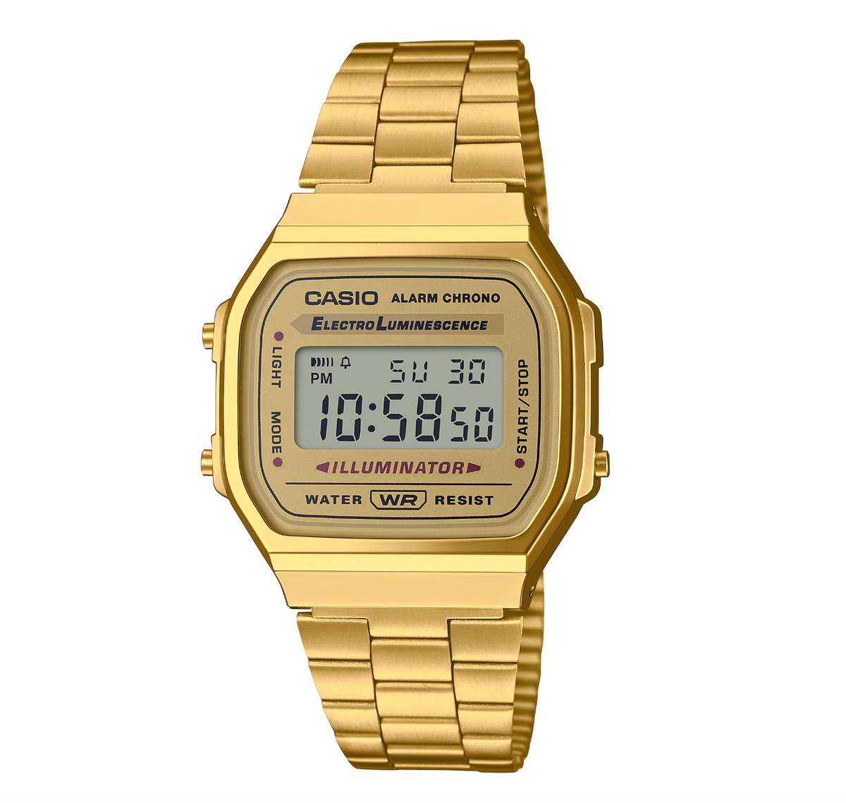 Gold Digital Metal Band Casio Vintage