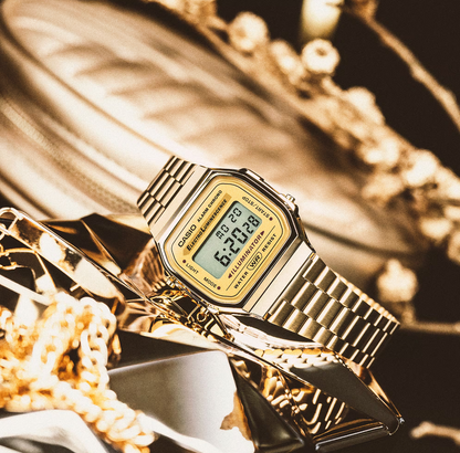 Gold Digital Metal Band Casio Vintage