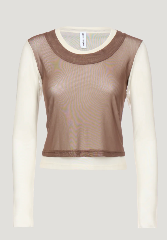 Resume OleriaRS LS Tee Multi Brown