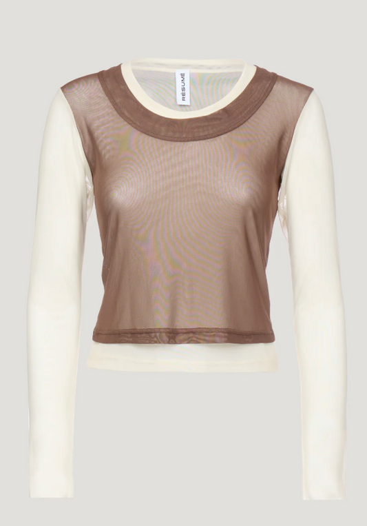 Resume OleriaRS LS Tee Multi Brown