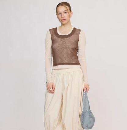 Resume OleriaRS LS Tee Multi Brown