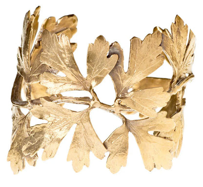 Alkemie Jewelry Ginko Leaf Cuff