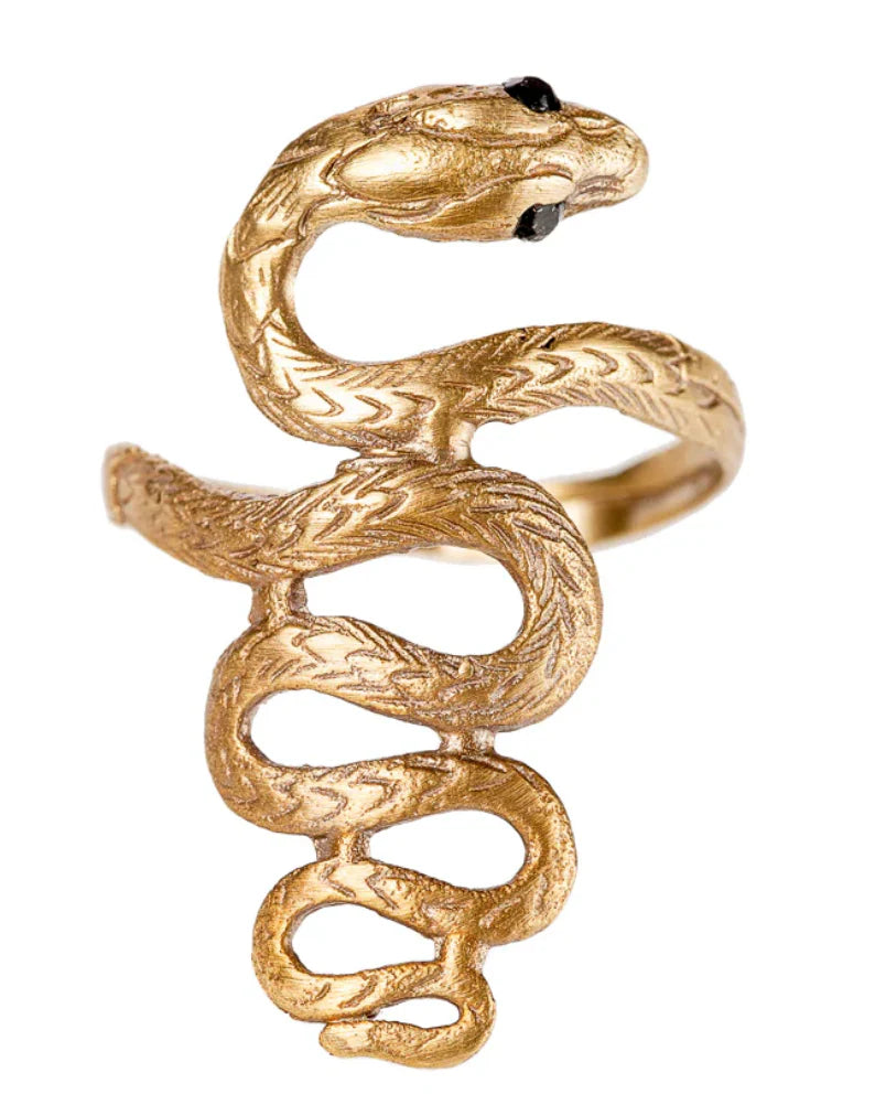 Alkemie Jewelry Textured Serpent Ring