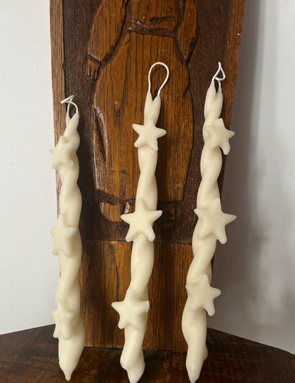 Moss Candles Star Ritual Candle