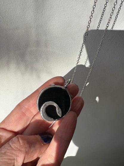 Black Willow Jewelry Spirit Mirrors in Brass or Sterling Silver