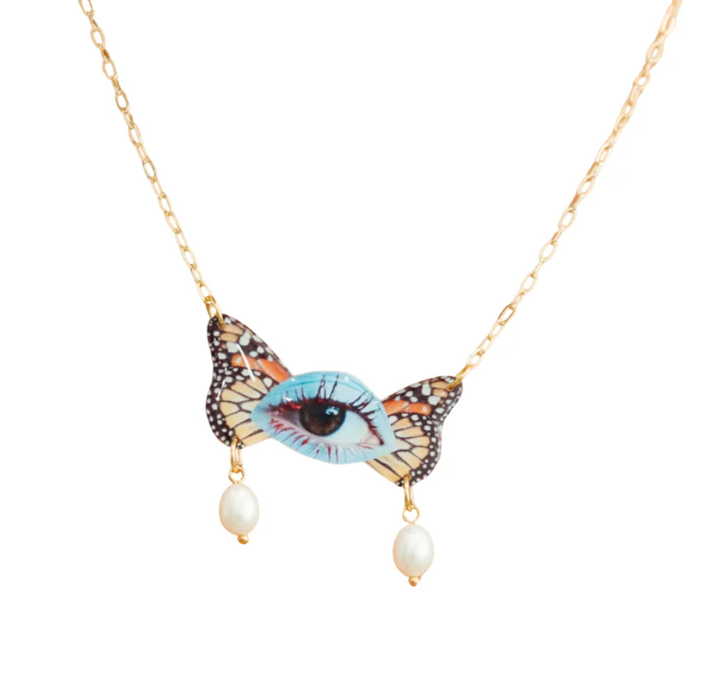 Haricot Vert Fluttering Fantasy Necklace
