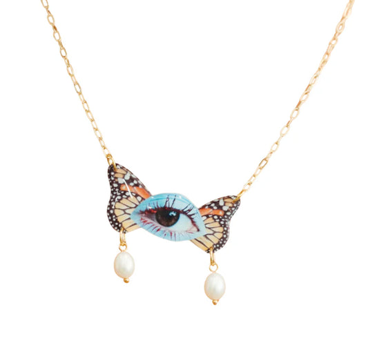 Haricot Vert Fluttering Fantasy Necklace