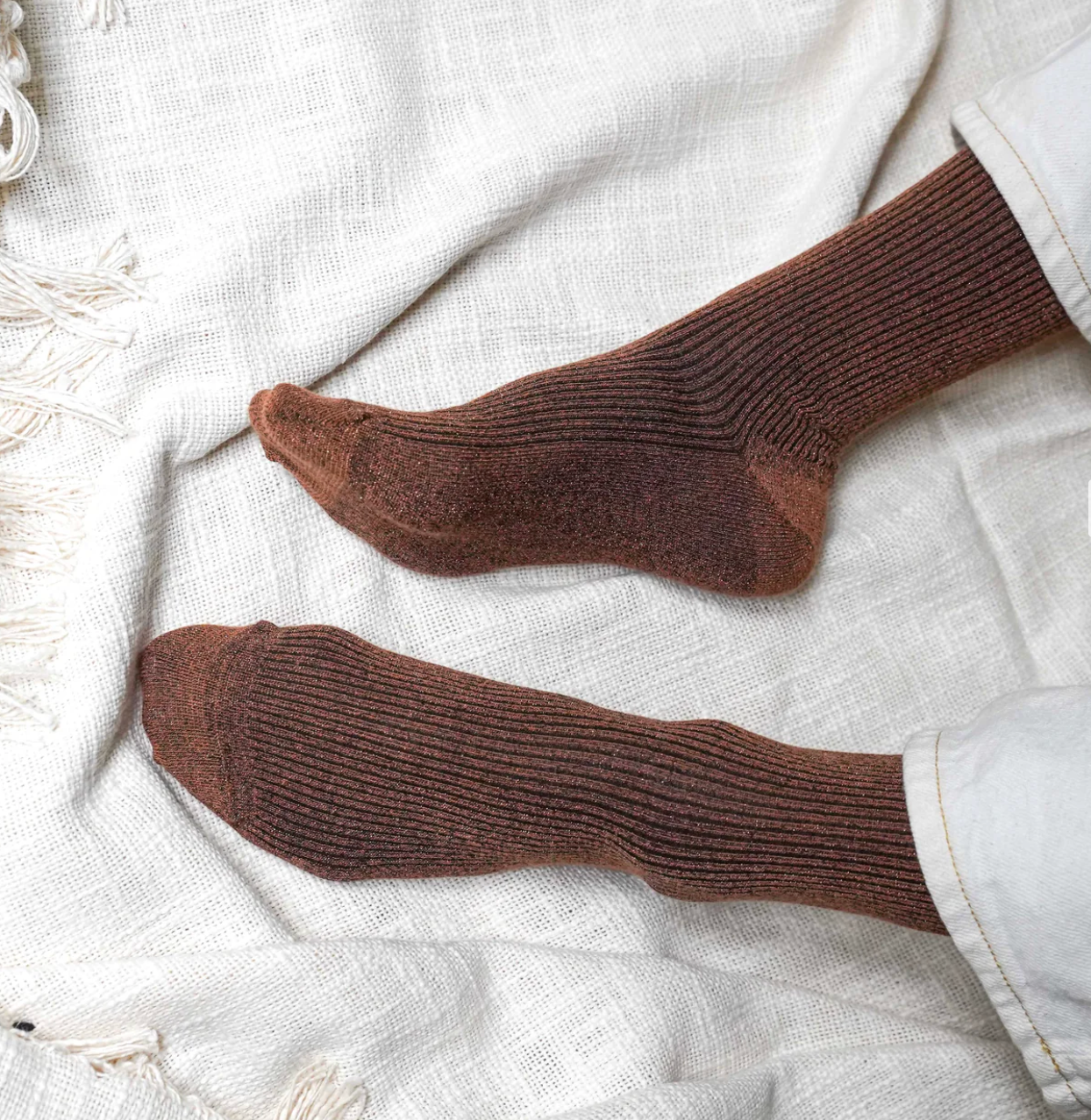 KLUE Glitter Lurex socks in eco-friendly Lyocell