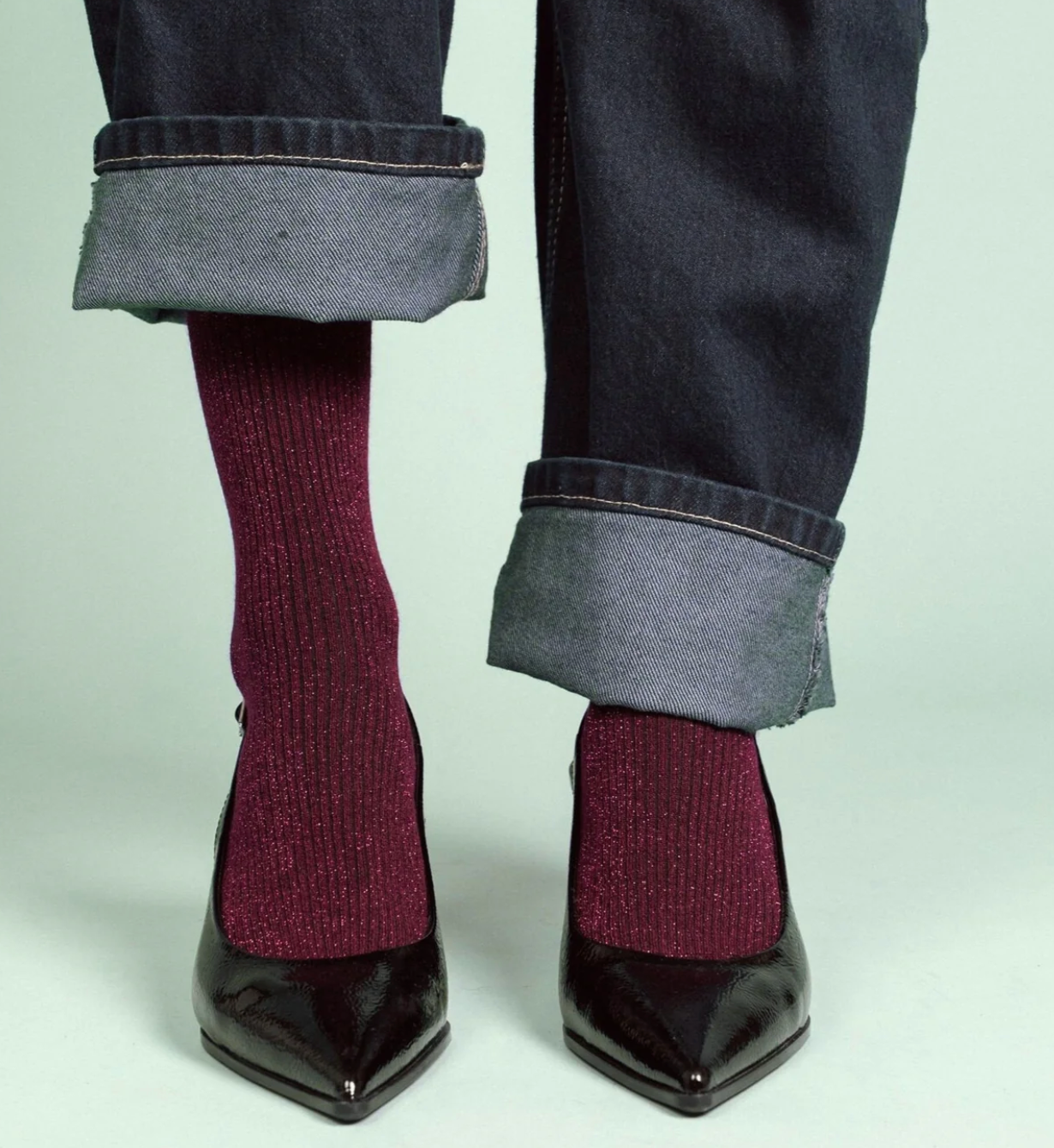 KLUE Glitter Lurex socks in eco-friendly Lyocell