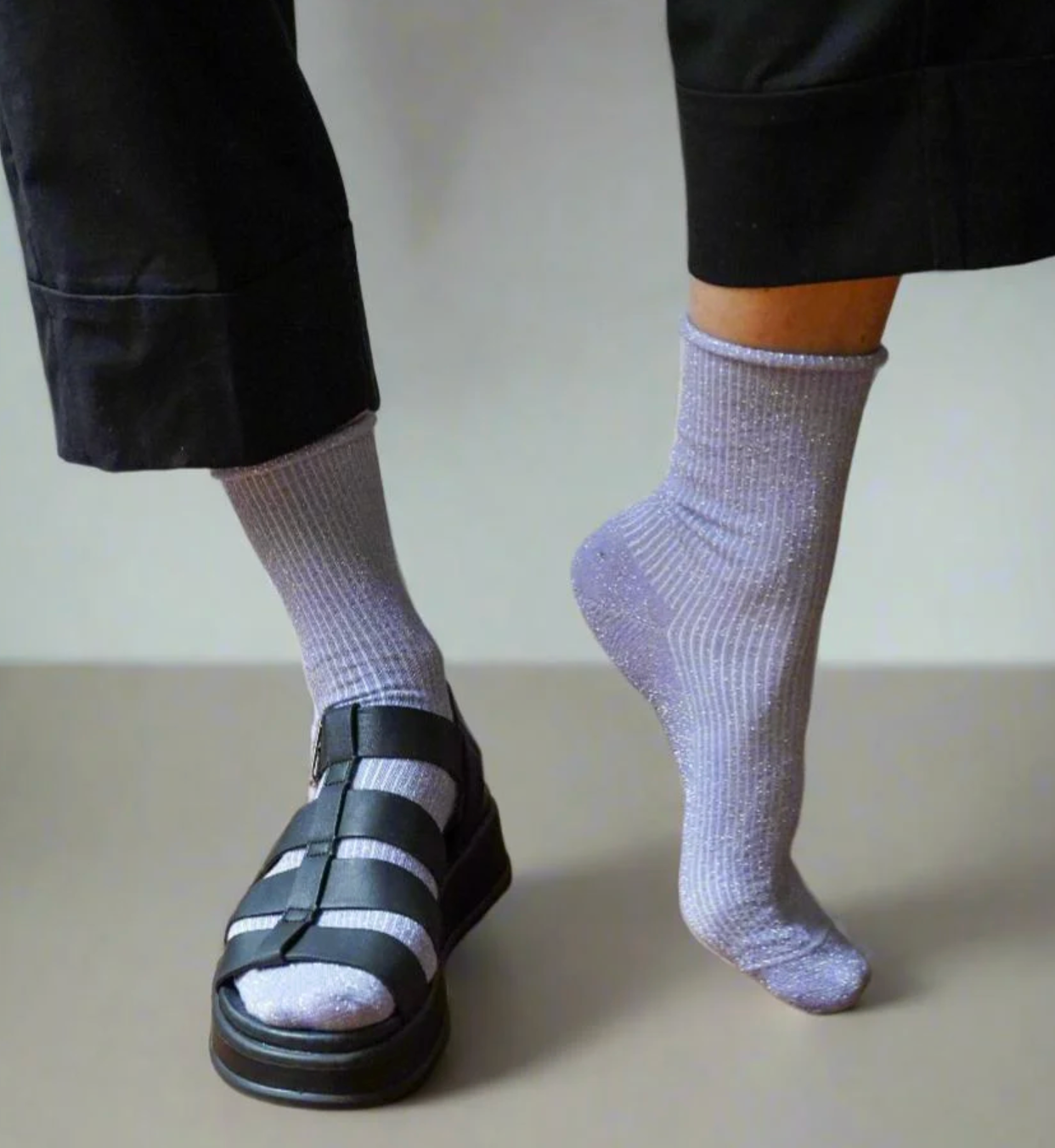 KLUE Glitter Lurex socks in eco-friendly Lyocell