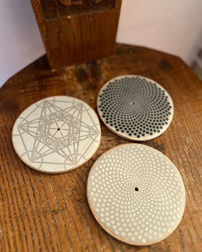 Minton Ceramics Handmade Incense Galaxy Trivets