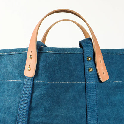 Immodest Cotton Small East West Tote | Indigo