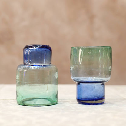 Hand Blown Stacking Glass Tumbler - Horizon - 10oz - 300ml  