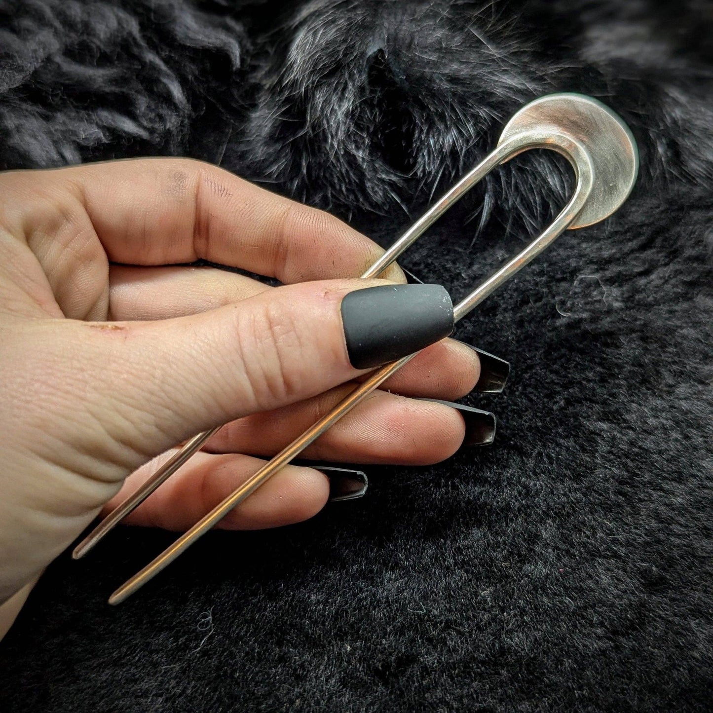DUSK Hair-Fork / Nickel-Silver