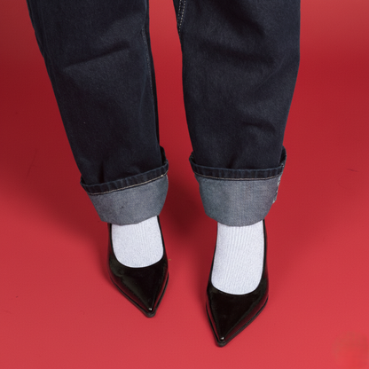 KLUE Glitter Lurex socks in eco-friendly Lyocell | Light Blue