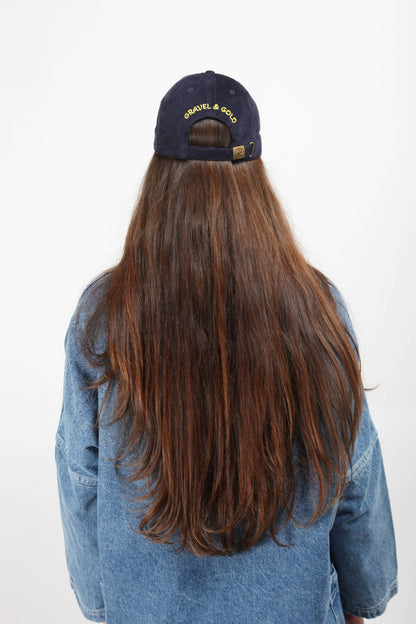 Gravel & Gold Poppy Cap Navy Cord