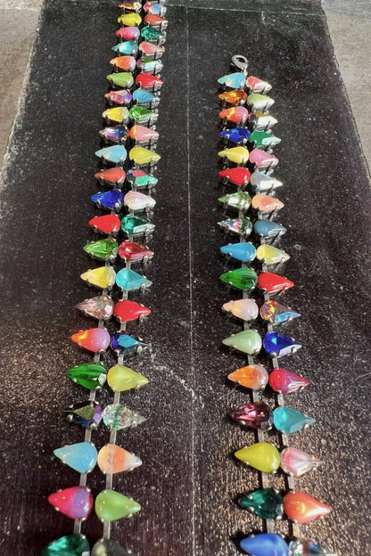 Vesper Obscura Layering Choker in Double Mini Aurora Fang Necklace