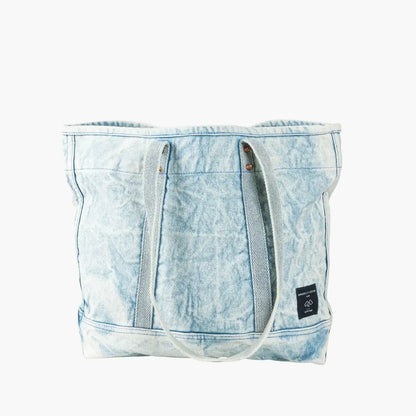 Immodest Cotton Small East West Tote | Acid Wash
