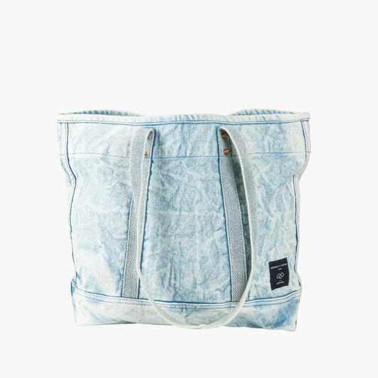 Immodest Cotton Small East West Tote | Acid Wash