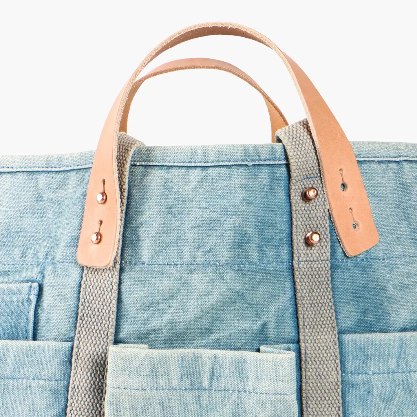 Immodest Cotton Construction Tote | Acid Wash