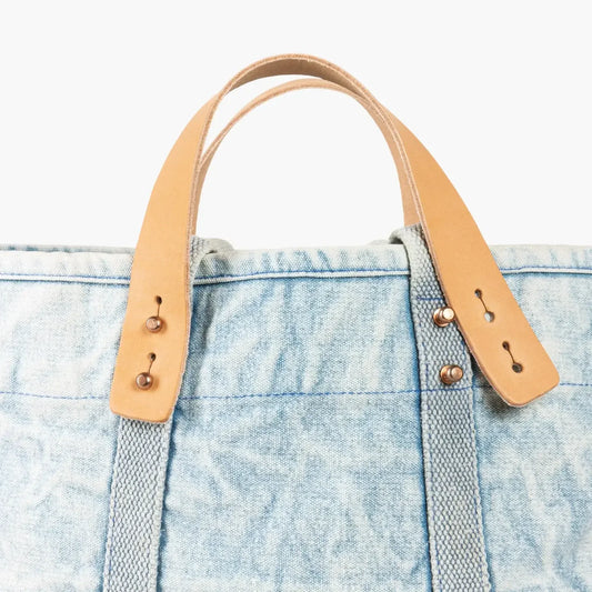 Immodest Cotton Small East West Tote | Acid Wash