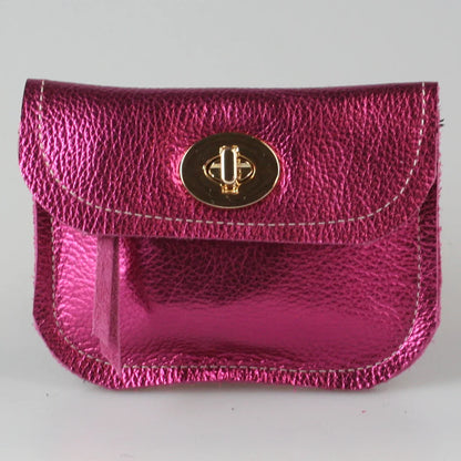 Zina Kao Metallic Turnlock Wallet