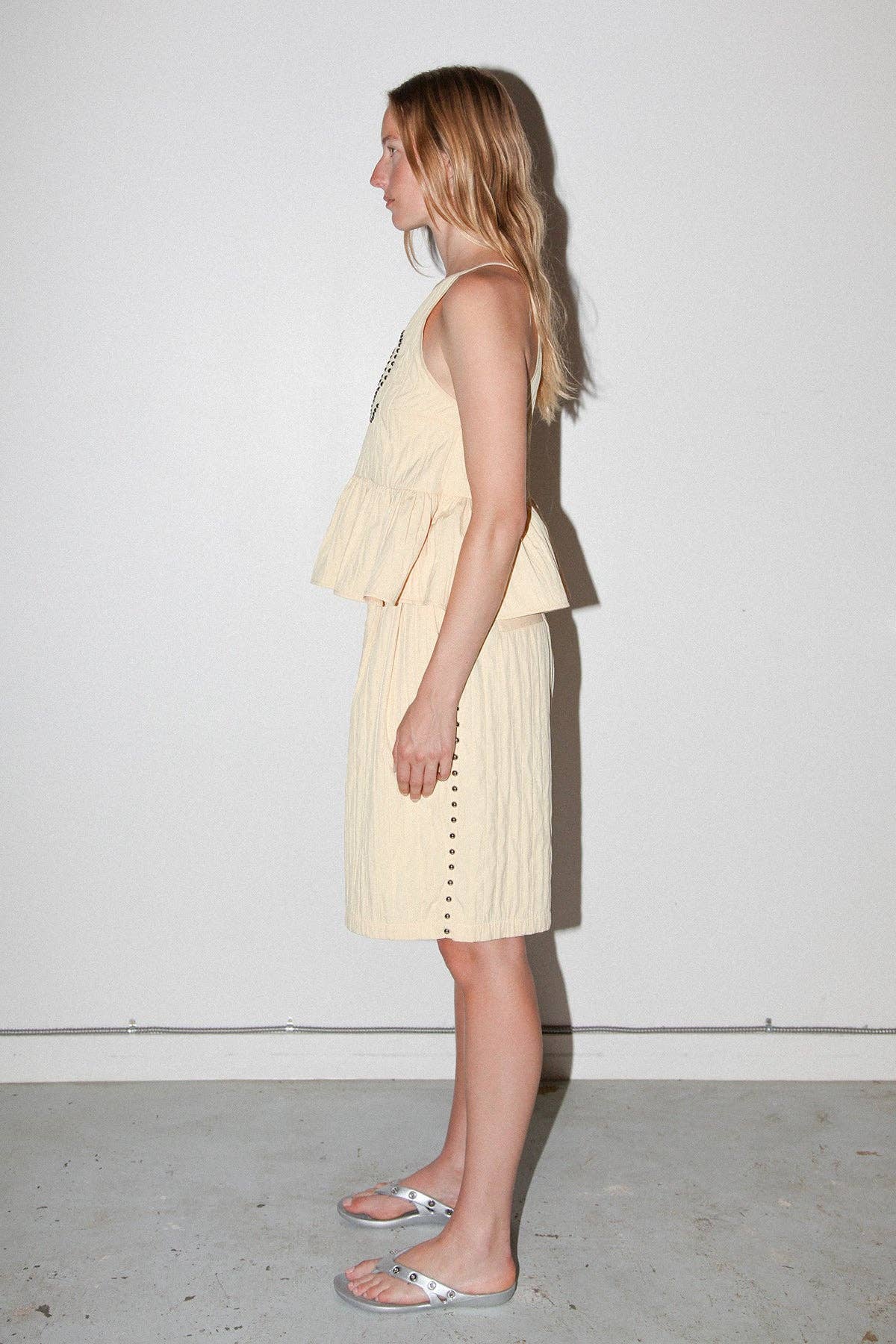 KKCo Rivet Trouser Short in Butter