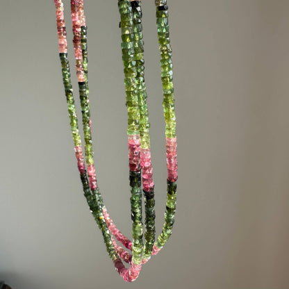 Anokhi Green Green + Pink Tourmaline Necklace