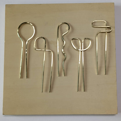 Pelo Hair Assorted Brass Hair Fork